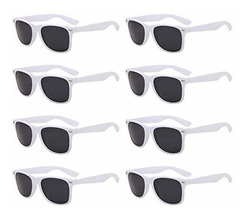 Lentes De Sol - 8 Pack Unisex 80's Retro Sunglasses Wholesal