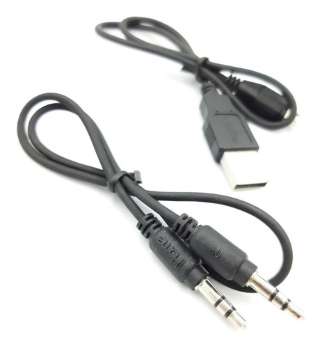 Imagen 2 de 3 de Kit De Cable Usb + Cable De Auxiliar 15''