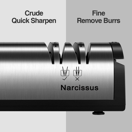 Narcissus Afilador De Cuchillos Eléctrico 2 En 1 Con Caja Re