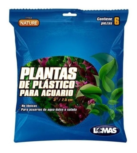 Decoración Plantas Artificiales Para Acuario 7.5cm 