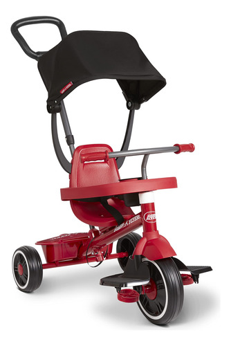 Triciclo Rojo 4 En 1 Para Niños 1 A 5 Años
