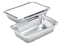 Comprar Bandejas De Aluminio 1150ml Con Tapa - Pack X50 Unidades