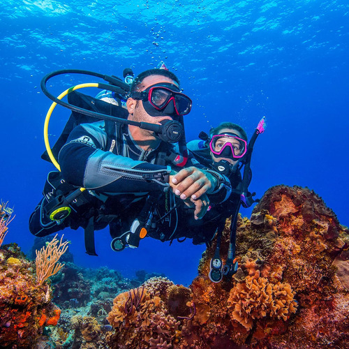Máscara De Buceo Tusa M-212 Freedom Ceos, Color Negro/negro