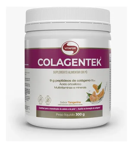 Suplemento alimentar Colagentek Tangerina 300g Vitafor