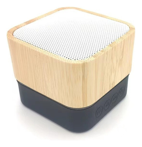 Altavoz Bluetooth Cuadrado De Bambú