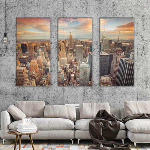 Impresión En Lienzo Grande Giclée De Paisaje Urbano [u]