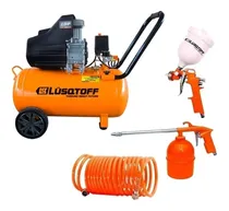 Comprar Compresor De Aire 2,5 Hp 50 Litros Lusqtoff + Kit De Aire