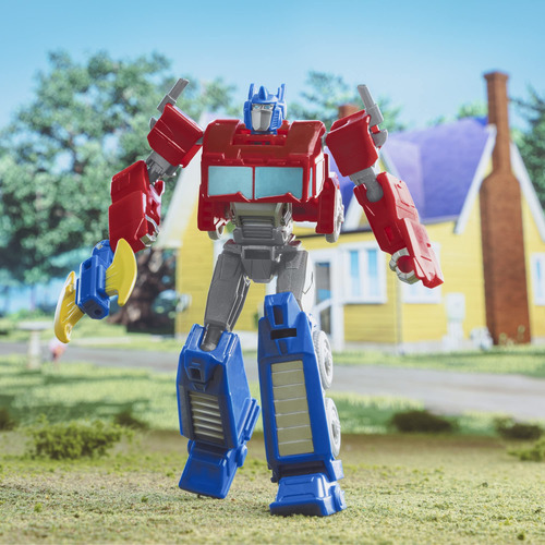 Boneco De Ação Transformers Earthspark Warrior Optimus Prime
