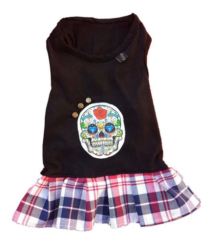 Vestido Musculosa Para Perro . Calacas .