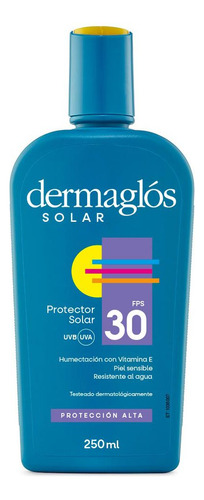 Dermaglós Protector Solar Fps 30 Emulsión Pieles Sensibles