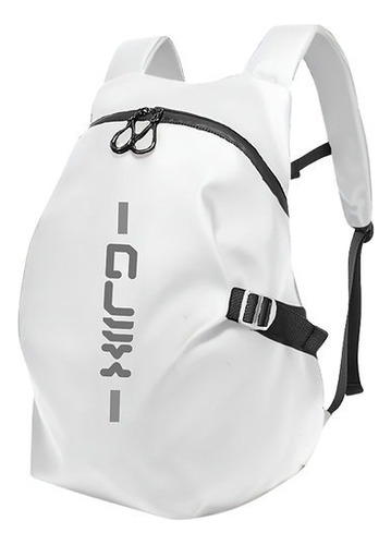 Mochila Impermeable Para Laptop Con Fiambrera Y Tazon Viaje Blanco/verde Liso