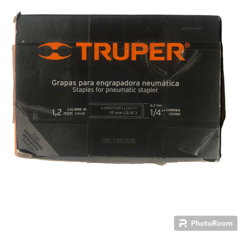 *outlet* Grapas 19mm 3/4  Para Engrapadora Truper 