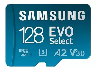 Samsung Memoria Micro Sd 128gb Evo Select 4k U3 100mb Stock