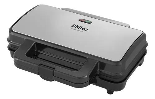 Sanduicheira E Grill Pgr02i Inox 900w Philco Preto E Prata