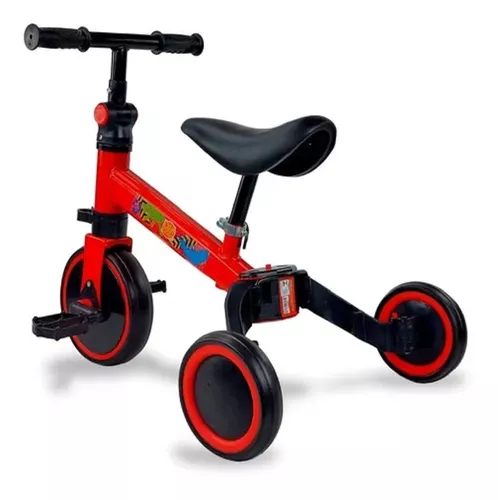 Triciclo Infantil 2 Em 1 Bicicleta De Equilíbrio Até 25kg