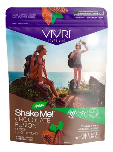 Vivri Shake Me! 20 Porciones Chocolate Vegan
