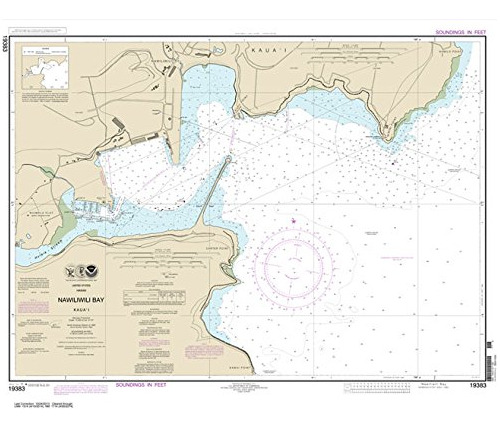 Paraiso Cay Publicacion Noaa Grafico 19383: Bahia Kaua'i X