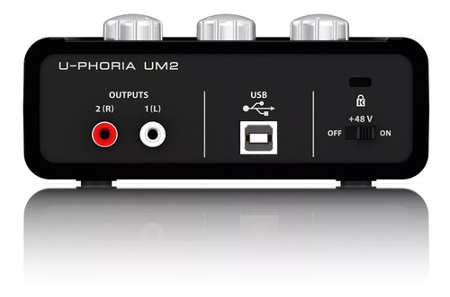 Interface Behringer U-phoria Um2 + Garantía