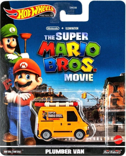 Hot Wheels Mario Movie Plumber Van 1:64 Importado