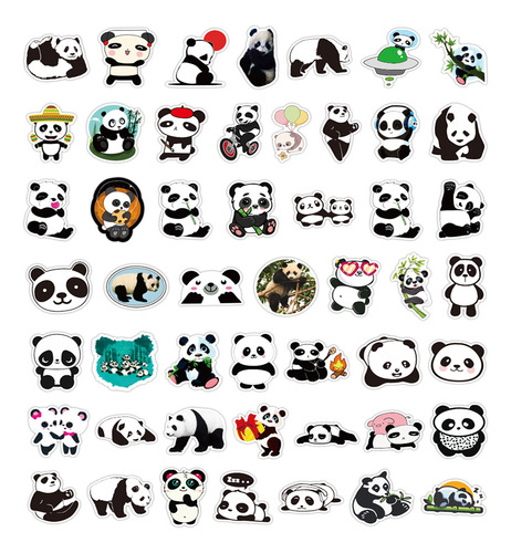 Adesivos De Desenhos Animados De Panda Para Crianças