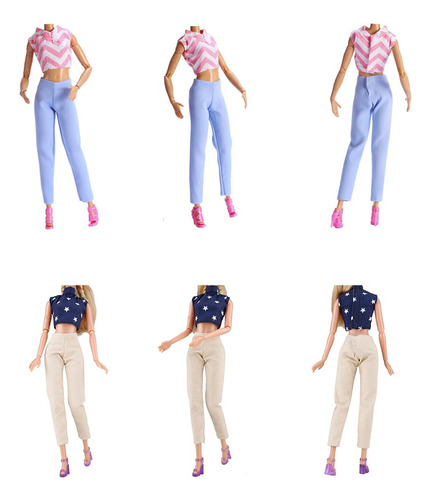 Lote 10 Artículos Juegos De Ropa Muñeca Casual 11.5 Pulgadas