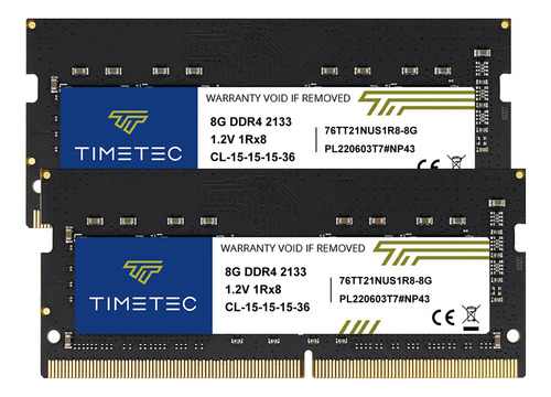 Memoria Ram 16gb Timetec Hynix Ic Kit(2x8gb) Ddr4 Sod (9mwx)