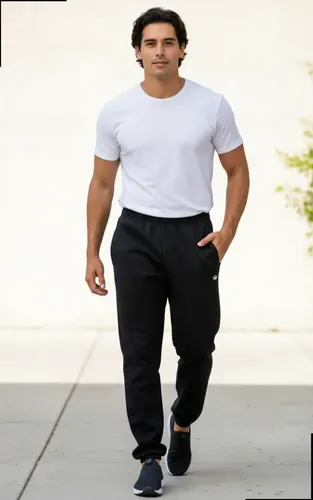 Calca Moletom Jogger Masculina Com Bolso E Punho Confortavel