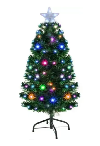 Arvore de Natal 1,80 Mts Fibra Otica e Led de Bolinhas Coloridas Arvores de Natal