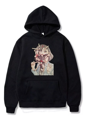 Buzo Canguro Anime Manga Sudadera Rosa W