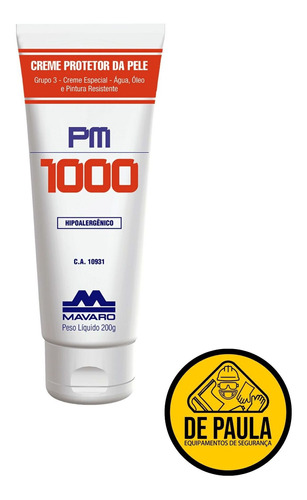 Creme Proteção  Da Pele Pm 1000 Com Aroma - 200g