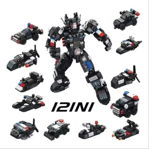 Robot Swat Mecha 12 En 1 Bloques Compatibles Lego