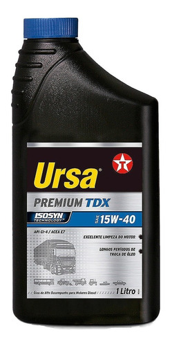 Aceite 15w40 Ursa Premium Tdx X 1l - Texaco - Blanis