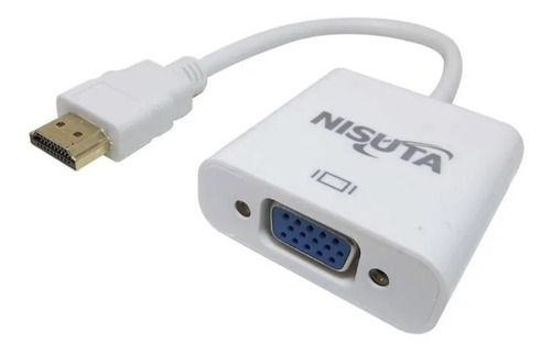 Conversor Hdmi A Vga + Audio Nisuta Ns-cohdvg4 Alimenta Usb