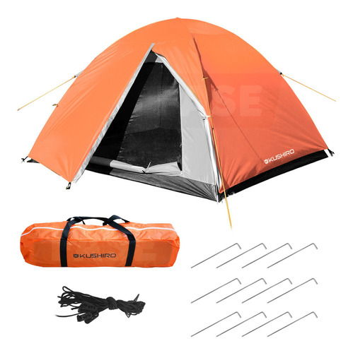 Carpa 4 Personas Kushiro Tronador Cubretecho Reforzada Bolso