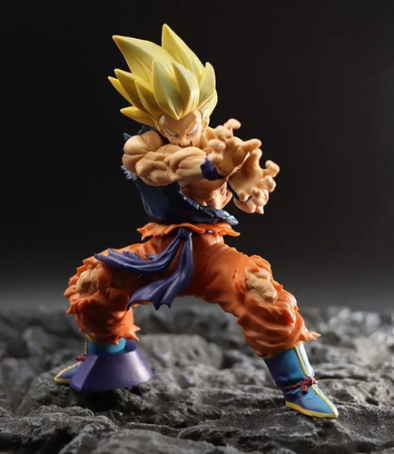 Figura De Acción Colección Goku Ssj Lanzando Kamehameha Dbz
