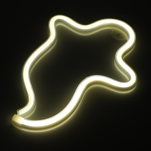 Señal De Neón Con Forma De Fantasma, Innovadora Noche Led Pa
