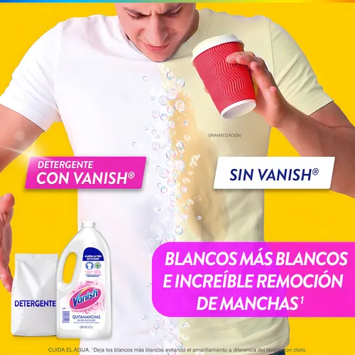 Quitamanchas Ropa Blanca Vanish® Gel Crystal White 435 Ml