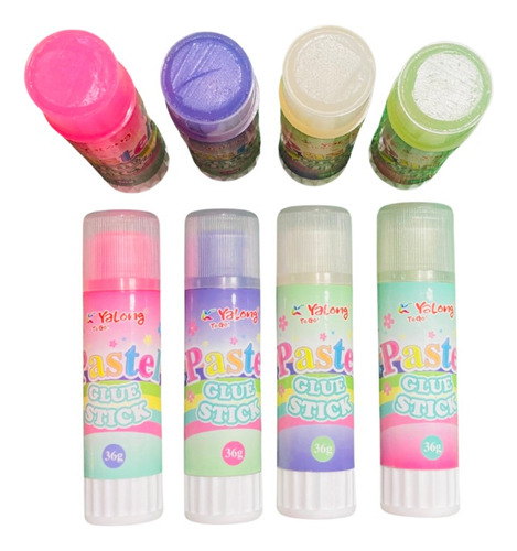 Pegamento En Barra Pack De 4 Stick Fix En Colores Pastel