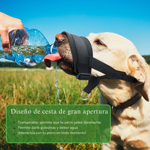 Bozal De Imitación De Nailon Para Perros / L Negro L