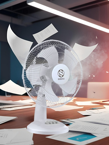 2 Pack Ventilador Portátil Abanico Escritorio Mesa 5 Aspas Blanco