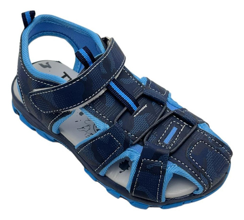 Sandalias Sport Cerrada Con Puntera Y Velcro Para Niño 26/30