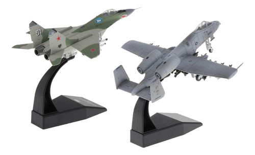 2x 1/100 Scale Mig-29 Aircraft A-10 Helicóptero De Ataque