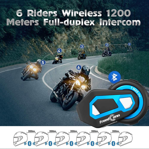 Auriculares Con Intercomunicación Bluetooth Para Casco De Mo