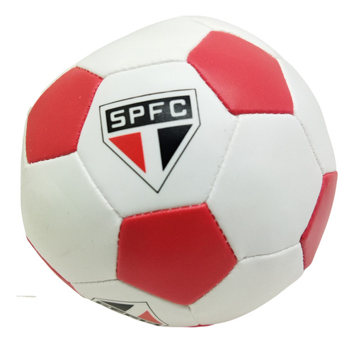 Brinquedo Mini Bola De Futebol Macia Time São Paulo 12cm N°1