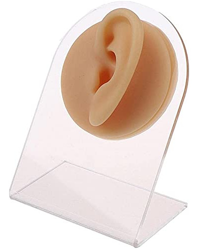 1 Molde Silicona Para Oreja Modelo Reutilizado 1:1 Practica