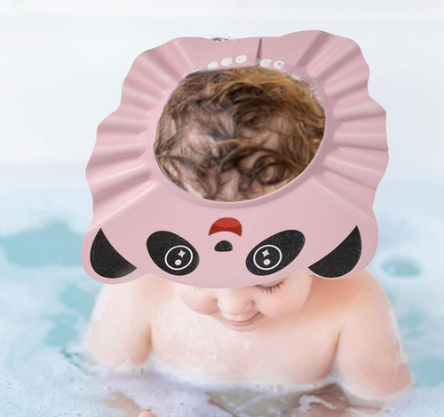 Gorro De Baño Ducha Bebe Infantil Oso Panda Sombrero Niños Rosa Gorro De Baño Oso Panda