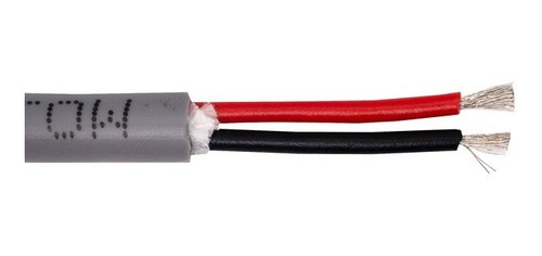 1 Metro Cable Flexible Trvv 2 Vías Calibre 22 Awg 0.3mm2 Cubierta Gris