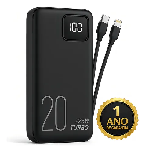 Carregador Portátil Power Bank Turbo 20000mah universal para ipho...