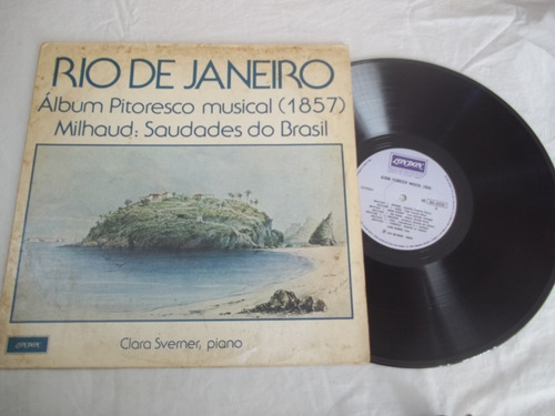 Lp Vinil  Clara Sverner Piano Rio De Janeiro Album Pitoresco
