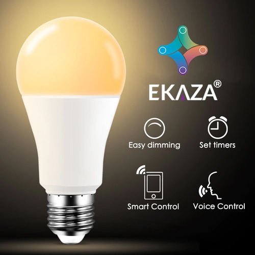 Imagem 6 de 10 de Smart Lâmpada Inteligente 10w+3w 1050lumens Wifi Ekaza Alexa